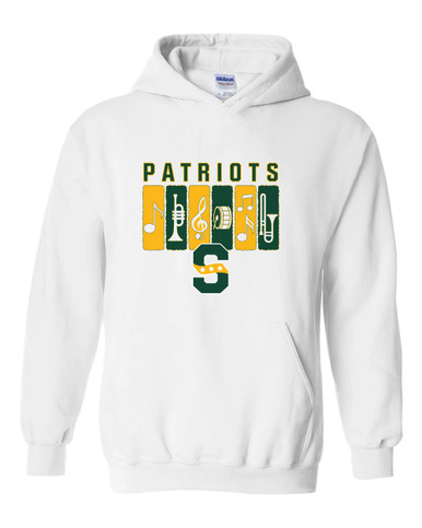 Stevenson Patriots S Script Band # 2 Men's Hoodie