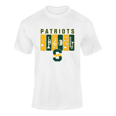 Stevenson Patriots S Script Band # 2 Men's Premium SS T-Shirt