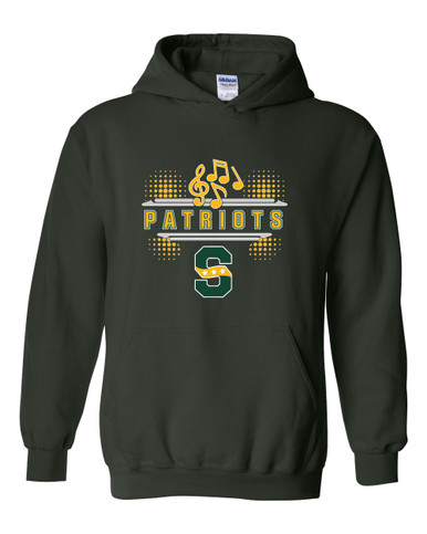 Stevenson Patriots S Script Band # 3 Men's Hoodie