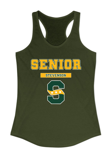 Stevenson Patriots S Script Senior #2 Women's Tank Top