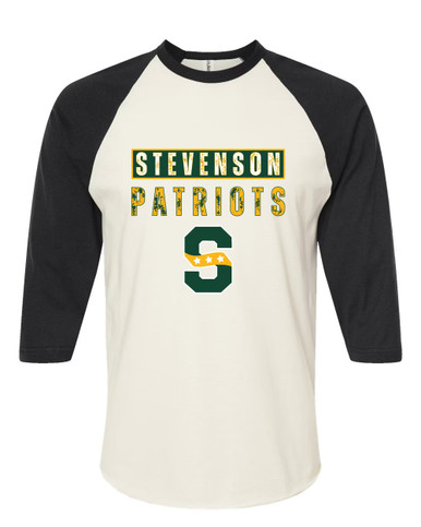 Stevenson Patriots S Script Mascot #9 Women's Baseball T-Shirt