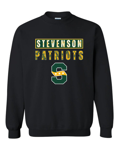 Stevenson Patriots S Script Mascot #9 Men's Sweatshirt