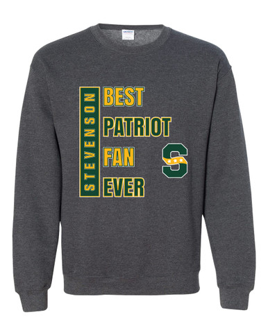 Stevenson Patriots S Script Best Patriot Fan Men's Sweatshirt