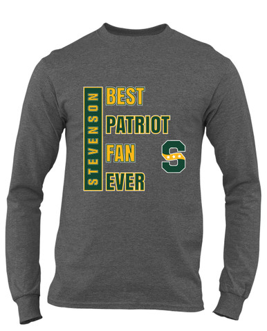 Stevenson Patriots S Script Best Patriot Fan Men's LS T-Shirt