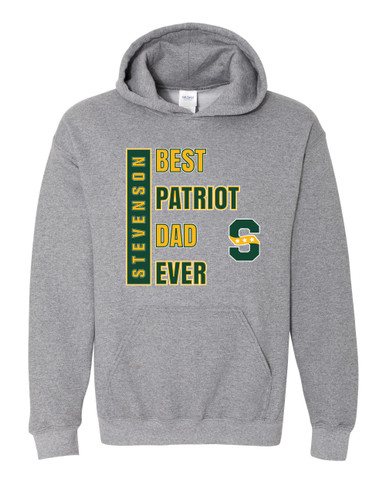 Stevenson Patriots S Script Best Patriot Dad Men's Hoodie