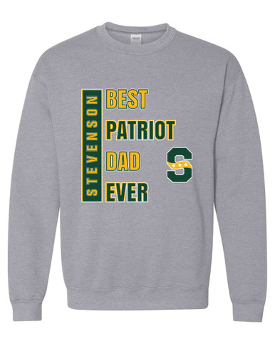 Stevenson Patriots S Script Best Patriot Dad Men's Sweatshirt