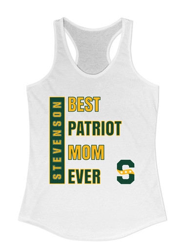 Stevenson Patriots S Script Best Patriot Mom Women's Tank Top