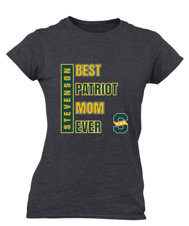 Stevenson Patriots S Script Best Patriot Mom Women's SS T-Shirt
