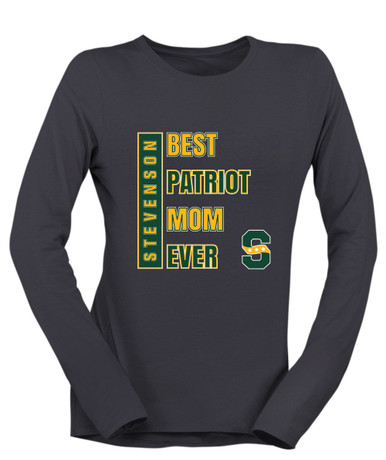 Stevenson Patriots S Script Best Patriot Mom Women's LS T-Shirt