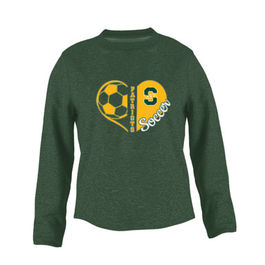 Stevenson Patriots S Script Heart Soccer Women's Sweatshirt