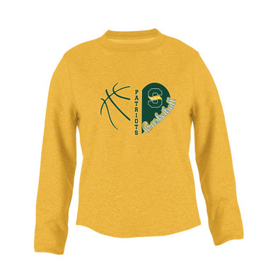 Stevenson Patriots S Script Heart Basketball Women's Sweatshirt
