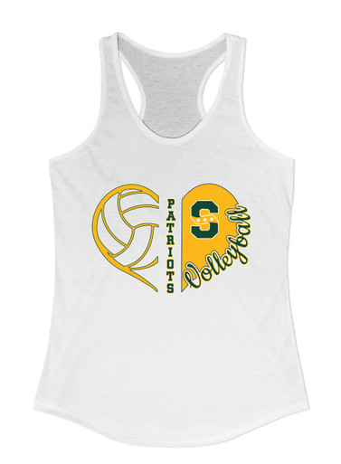 Stevenson Patriots S Script Heart Volleyball Women's Tank Top
