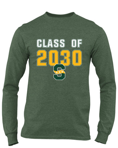Stevenson Patriots S Script Class of 2030 Men's LS T-Shirt