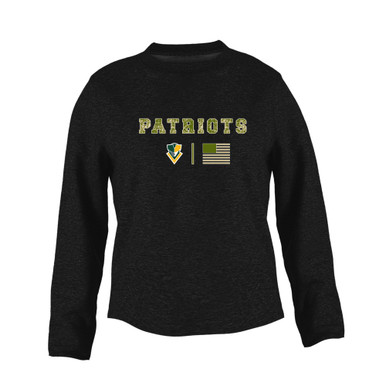 Stevenson Patriots Camo Flag Women's Sweatshirt