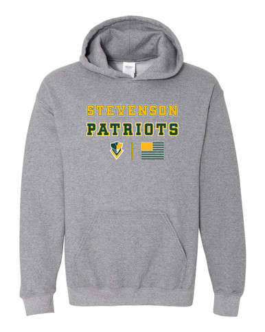 Stevenson Patriots Spirit Flag Men's Hoodie
