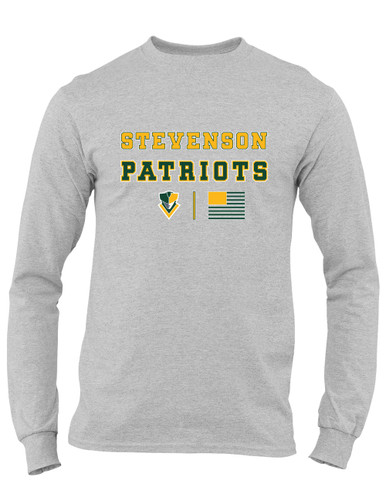 Stevenson Patriots Spirit Flag Men's LS T-Shirt