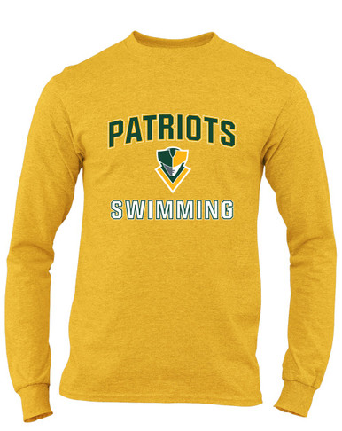 Stevenson Patriots Swimming Men's LS T-Shirt