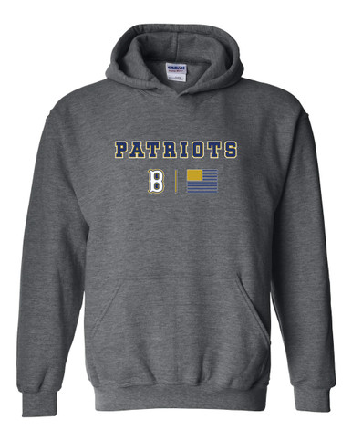 Birmingham Patriots Team Colors Flag Men's Hoodie