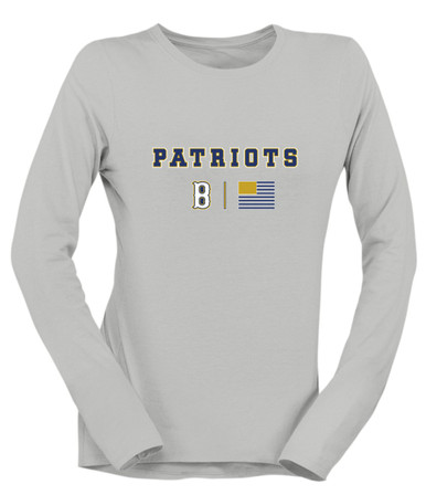 Birmingham Patriots Team Colors Flag Women's Premium LS T-Shirt