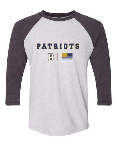 Birmingham Patriots Team Colors Flag Men's Baseball T-Shirt