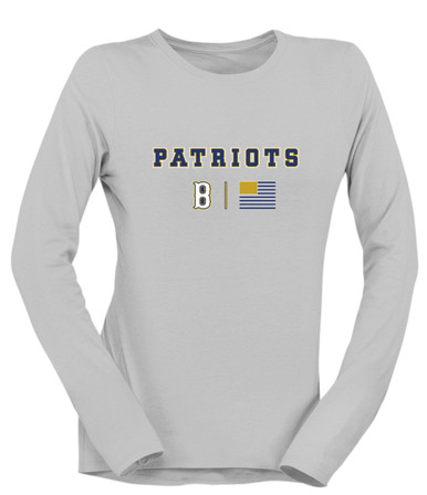 Birmingham Patriots Team Colors Flag Women's LS T-Shirt