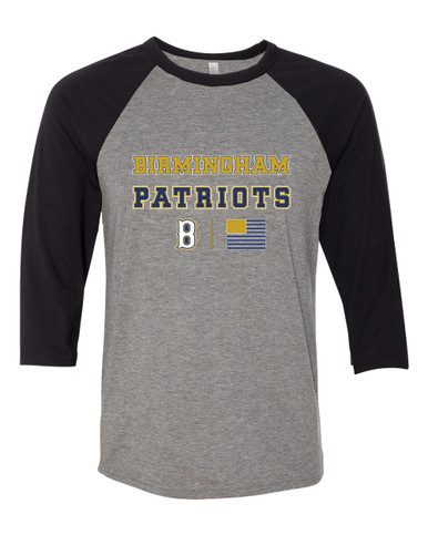 Birmingham Patriots Spirit Flag Men's Baseball T-Shirt