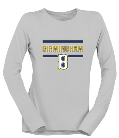 Birmingham Patriots Mascot #4 Women's LS T-Shirt