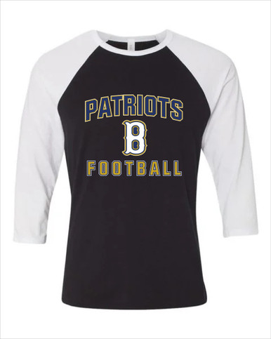 Birmingham Patriots Football #1 Women's Baseball T-Shirt