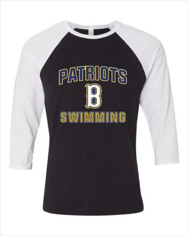 Birmingham Patriots Swimming Women's Baseball T-Shirt