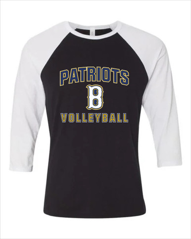 Birmingham Patriots Volleyball Women's Baseball T-Shirt