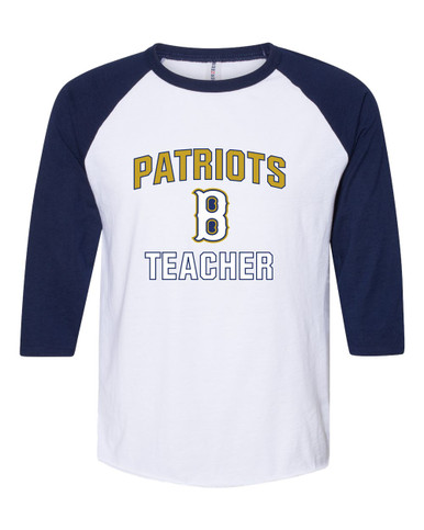 Birmingham Patriots Teacher Women's Baseball T-Shirt