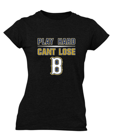 Birmingham Patriots Play Hard, Can't Lose Women's SS T-Shirt
