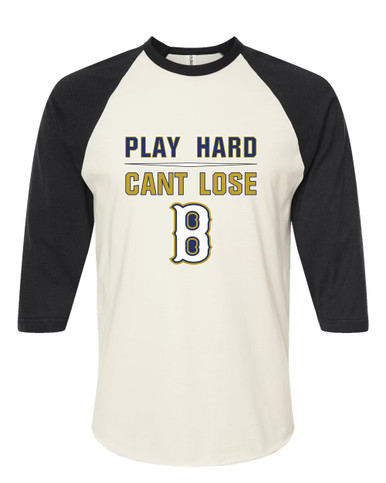 Birmingham Patriots Play Hard, Can't Lose Women's Baseball T-Shirt