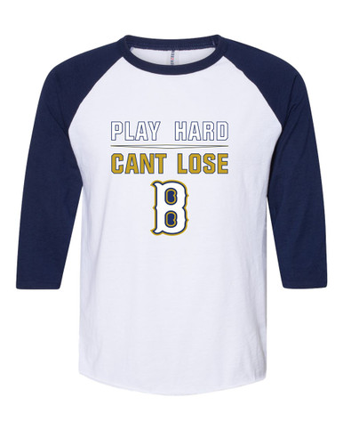 Birmingham Patriots Play Hard, Can't Lose Men's Baseball T-Shirt