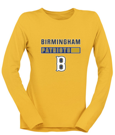 Birmingham Patriots Mascot #7 Women's LS T-Shirt