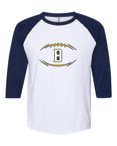 Birmingham Patriots Football #3 Women's Baseball T-Shirt