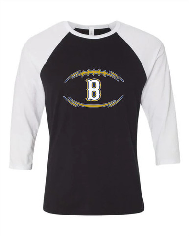Birmingham Patriots Football #3 Men's Baseball T-Shirt