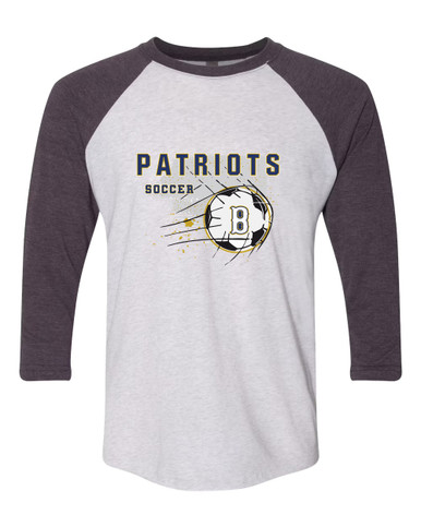 Birmingham Patriots Soccer #2 Women's Baseball T-Shirt