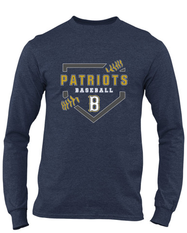 Birmingham Patriots Baseball #2 Men's LS T-Shirt