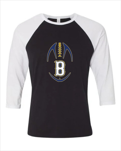 Birmingham Patriots Football #4 Women's Baseball T-Shirt