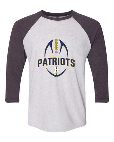 Birmingham Patriots Football #5 Women's Baseball T-Shirt