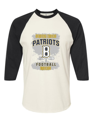 Birmingham Patriots Football #6 Men's Baseball T-Shirt