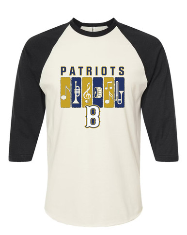 Birmingham Patriots Band # 2 Men's Baseball T-Shirt