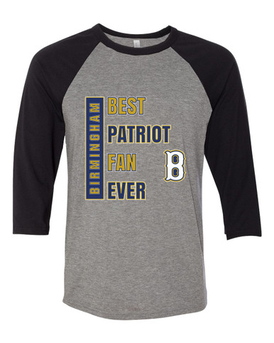 Birmingham Patriots Best Patriot Fan Women's Baseball T-Shirt