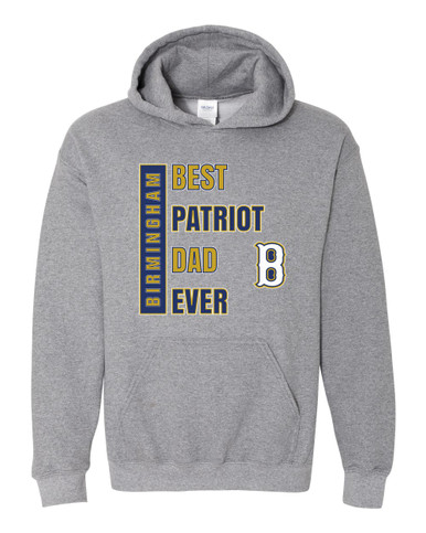 Birmingham Patriots Best Patriot Dad Men's Hoodie