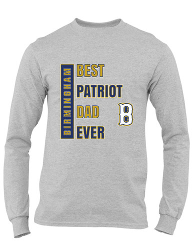 Birmingham Patriots Best Patriot Dad Men's LS T-Shirt