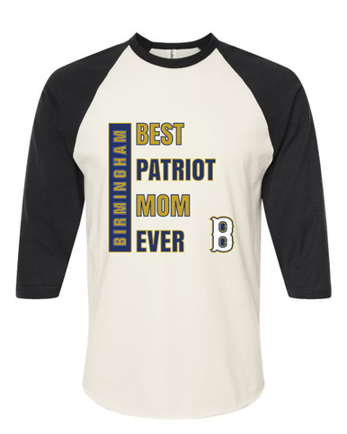 Birmingham Patriots Best Patriot Mom Women's Baseball T-Shirt