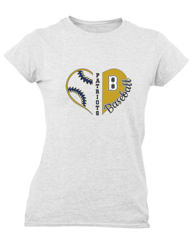 Birmingham Patriots Heart Baseball Women's Premium SS T-Shirt