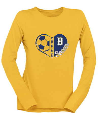 Birmingham Patriots Heart Soccer Women's LS T-Shirt