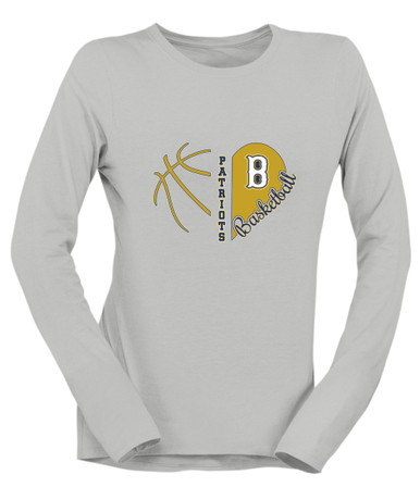 Birmingham Patriots Heart Basketball Women's Premium LS T-Shirt